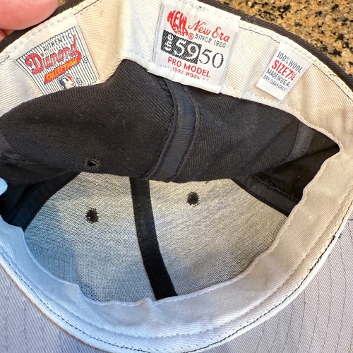 Cappello lana vintage Tampa Bay Rays New Era 5950 modello professionale collezione Diamond 7 1/4 USA - Foto 7 di 7