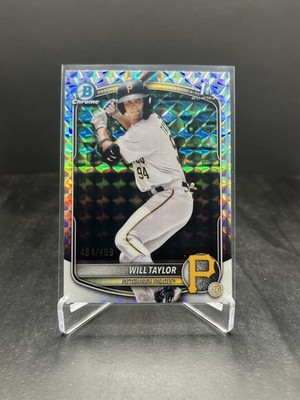 2025 Bowman Chrome Baseball Will Taylor 1st Bowman Geometric 484/499 #BCP-179
