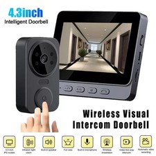 Funkklingel Türklingel Video Doorbell 480P HD Nachtsicht Kamera mit 4,3" Monitor