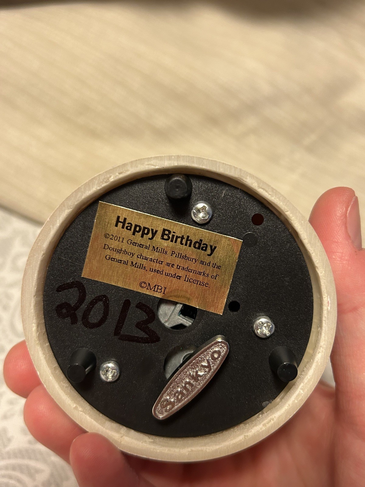 Pillsbury Doughboy “Happy Birthday” Music Box Figurine (READ) 