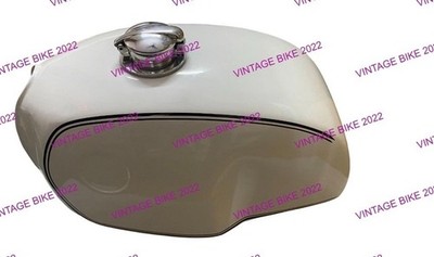 BMW R100 RT RS R90 R80 R75 CREAM PAINTED STEEL PETROL TANK & CAP/FIT FOR