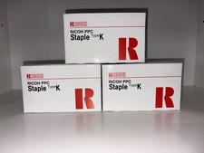 3 Genuine Ricoh PPC Staple Type K EDP 410801 No.530R-AM