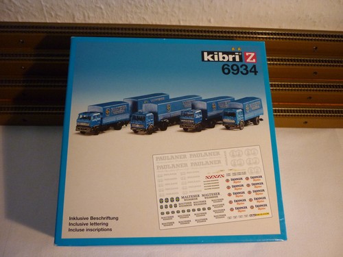 Kibri 6934 Kit 4 Camión Cervecero Azul "Malteser" Nuevo, Z 7 | Condition: Gebraucht