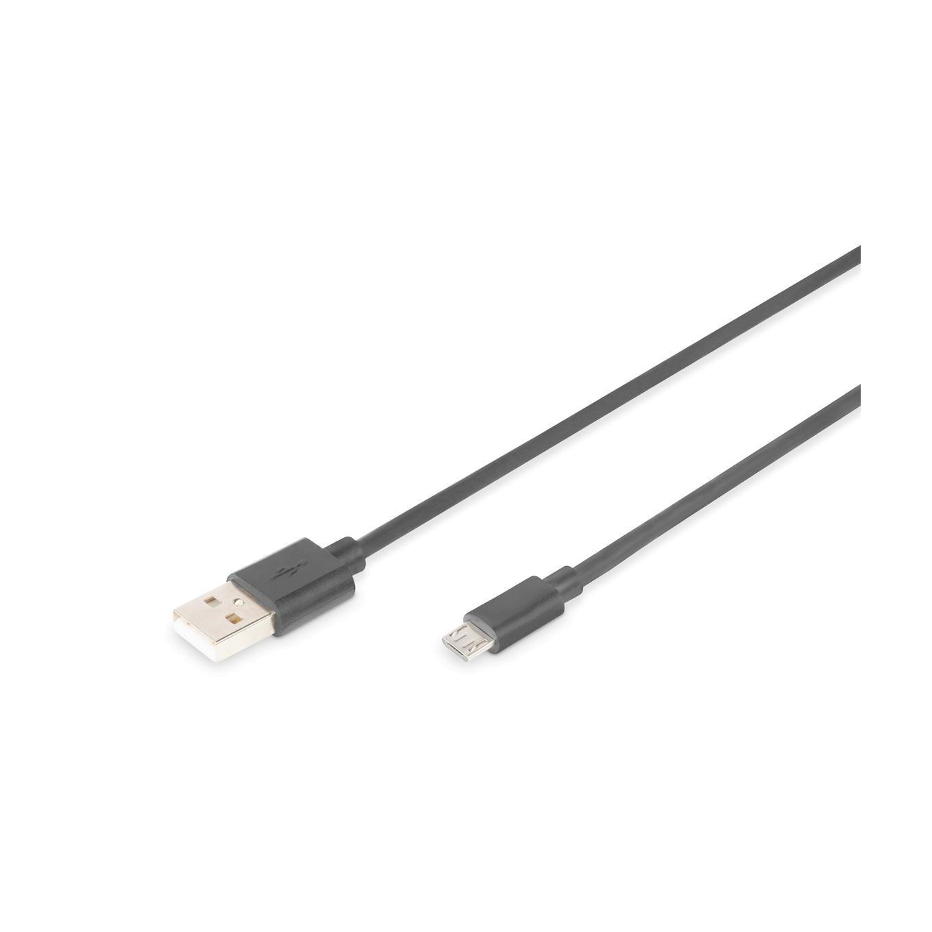 Generique Noir Assmann - Câble Usb - Micro-Usb De Type B (M) Pour Usb (M) - Usb 2.0 - 3 M - Moulé - Image 3