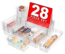 Military Grade Drawer Organizer, Makeup organizer, Holds Clear