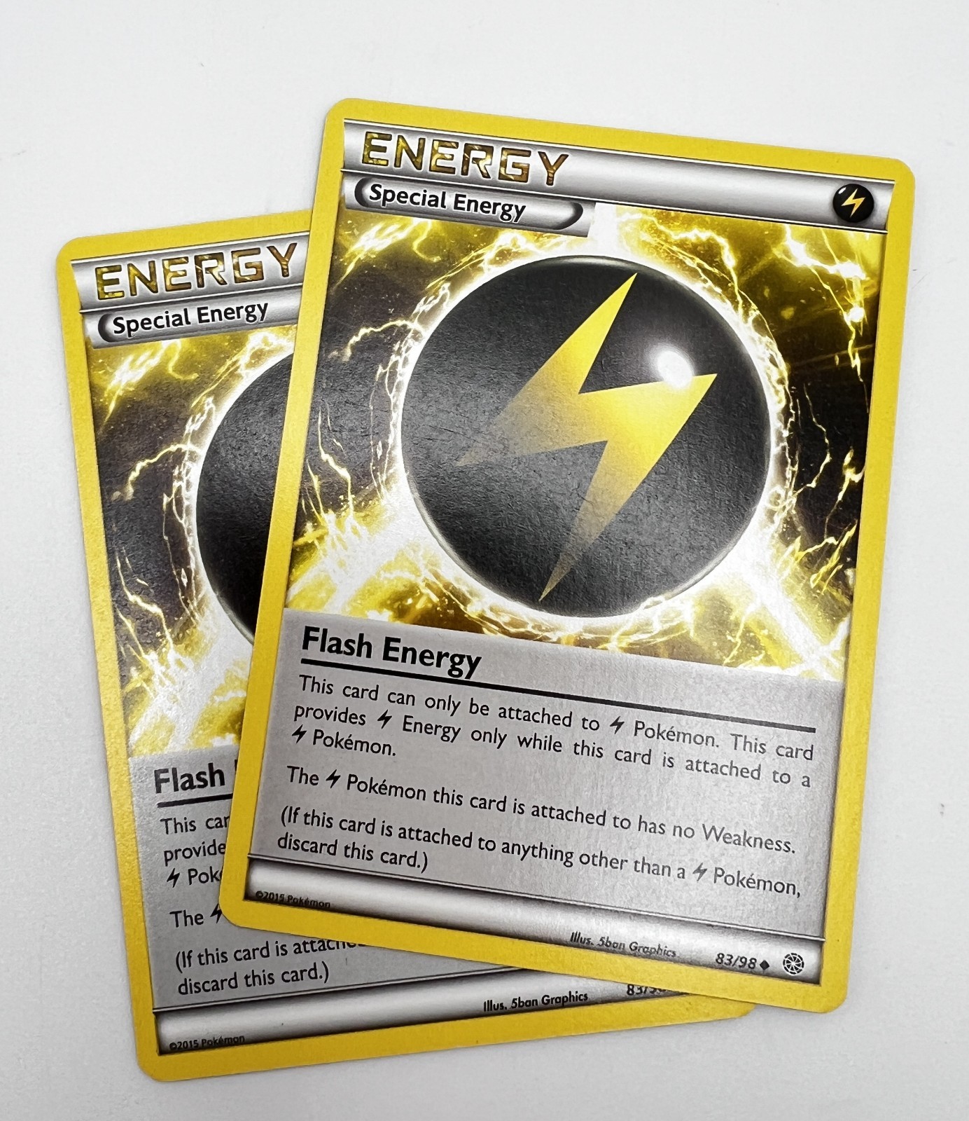 Flash Energy 83/98 x2 2x Pokémon Card 2015 Ancient Origins LP