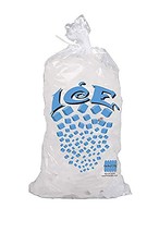 Ice Bags with Twist Tie Closure, 10 lbs - Pack of 100 for Ice Storage