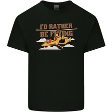 Gyrokopter Rather Be Flying Herren Leichtes Baumwoll-T-Shirt