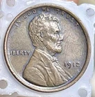 1912 Wheat Penny AU+ Details  High Grade