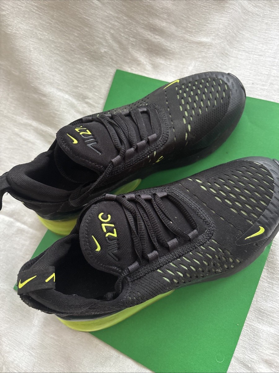 Nike Footwear Air Max 270 Black And Neon Green Kids' Air Max 270 Shoes