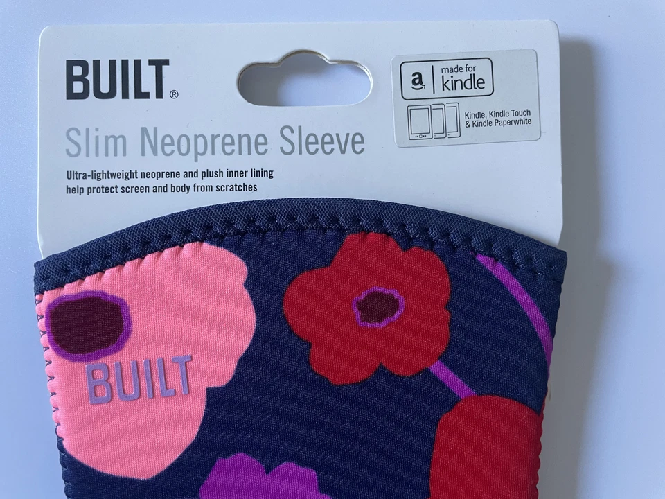 New BUILT Slim Neoprene Sleeve - Kindle, Kindle Touch, Kindle Paperwhite - Navy - Image 2 of 4