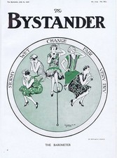 DAS BAROMETER Die Stimmung einer Frau - Antiker Comic Druck 1926