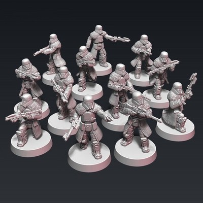 Star Wars Legion Miniatures - Imperial Range Troopers Long Range Frontier Troops
