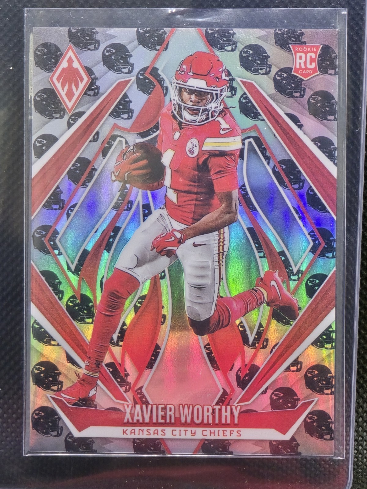 2024 Panini Phoenix - Rookies Xavier Worthy #250 399/399 (RC) Helmet Bookend