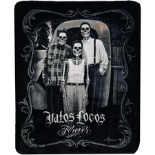 8lb Heavyweight Soft Queen Blanket, Officially Licensed, Mexican Vatos Locos