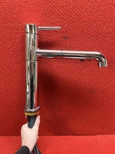 Used Delta Kitchen Sink Faucet Single Handle Pull-Out 1-Handle Chrome 4159-DST