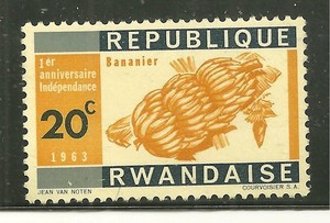 RWANDA 28 MINT LIGHT HINGE BANANAS