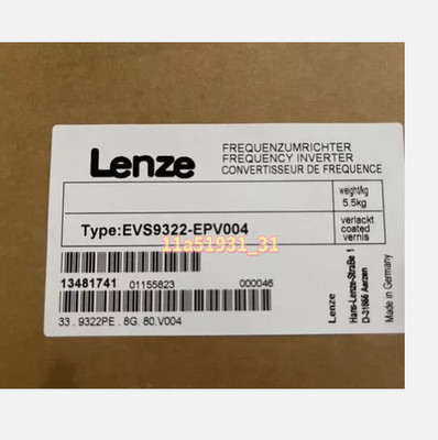 EVS9322-EPV004 NEW LENZE Servo Inverter With Safety RelayTerminal EVS9322EPV004