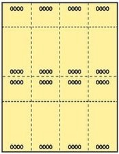 400  Pre Numbered Laser or Inkjet Printable Raffle, Event, or Other Tickets ...