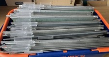 60 x Pre-owned Filing Cabinet Dividers & Plastic Tabs