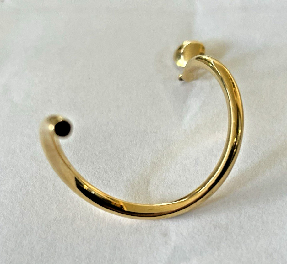 14KYG BEAUTIFUL TWISTED CIRCULAR DANGLE DROP EARR… - image 13