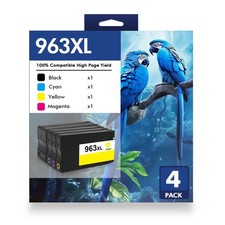 4 963XL Ink Cartridge Fits For HP OfficeJet Pro 9018 9019 9020 9022 9023 9025
