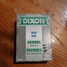 Industrial Lumber Crayons, Blue, 12 Count