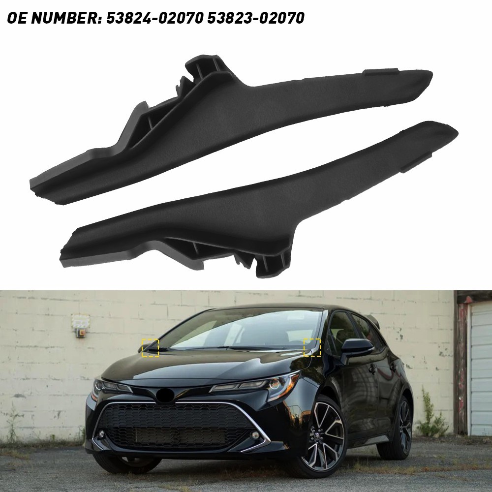 Windshield Wiper Cowl Extension Trim Hood Side Seal Fits 14-19 Toyota Corolla LE