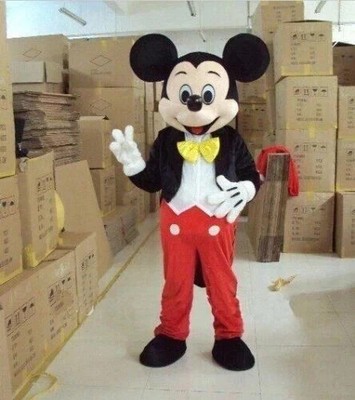 Hot Mickey Mouse Mascot Costume Adult Size Party Dress Suit Halloween Free Shipp