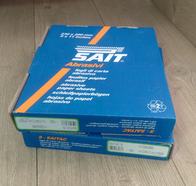 200 Blatt Nass und Trocken 600er Körnung Sait Made in Italy