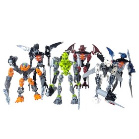 LEGO Bionicle lot Toa Phantoka VA Matoran Of Light Comp  W/ All Zamor & Leeches 