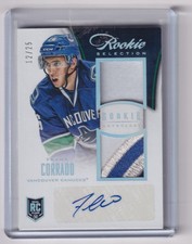 2013-14 Panini Rookie Anthology Selection Patch Frank Corrado Auto Jersey 4