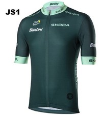 Official Skoda Replica of Green cycling Jersey Tour de France 2023 Large Size