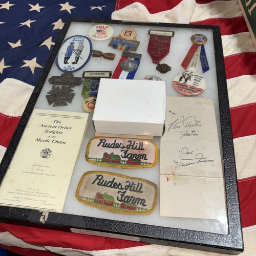 Civil War Survivor And Other Memorabilia In A Case