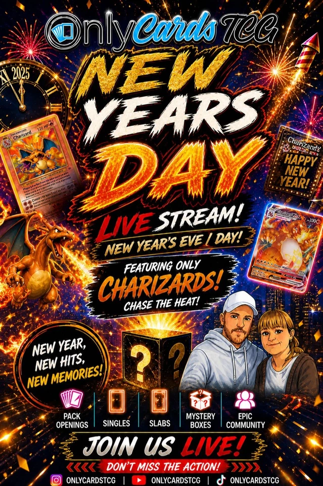 OnlyCardsTCG Mystery New Year, Charizard Extravaganza, 25k of Charizards**