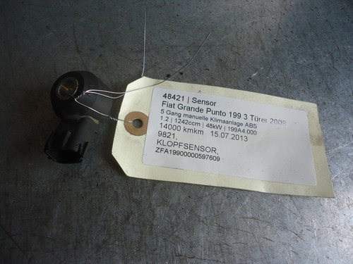 Fiat Grande Punto 199 Sensor Klopfsensor 1.2 48kW 199A4.000 48421
