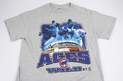 Lee Sport Aces Wild Chicago Cubs T-Shirt Kerry Wood Greg Maddux Youth Sz XL
