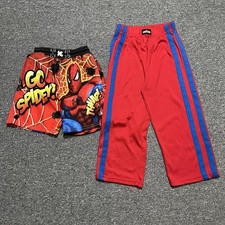Marvel Spider-Man Boys Shorts  Track Pants Set Red Blue Sizes 18M  4/5