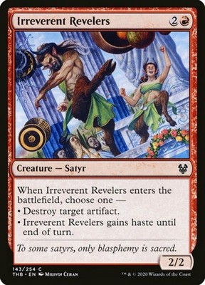X 1 Irreverent Revelers NM-M THB 143 MTG Magic The Gathering