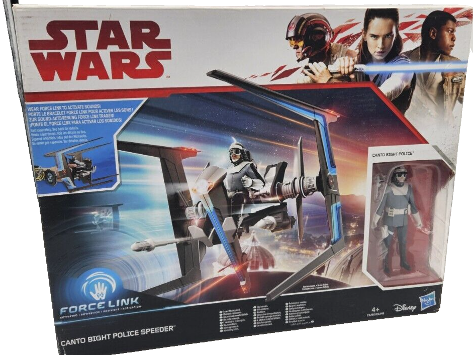 Star Wars The Last Jedi Canto Bight Police Speeder and Figure Set | New & Sealed