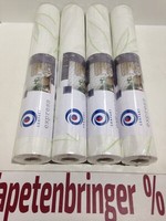 Vliestapete Erismann 4X 224043 (4Rollen) BläTtermuster Creme GrüN Restposten