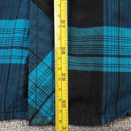 Billabong Mens Shirt Small Tartan Check Long Sleeve Button Up Collared Top - Picture 5 of 12