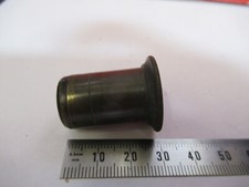 ANTIQUE BRASS EYEPIECE OCULAR LENS RARE MICROSCOPE PART AS PICTURED S9-A-75