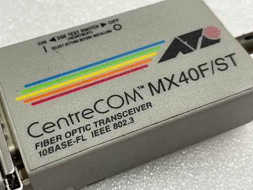Allied Telesis CentreCOM AT-MC12T + AT-MX40F/ST Modules - Picture 4 of 5