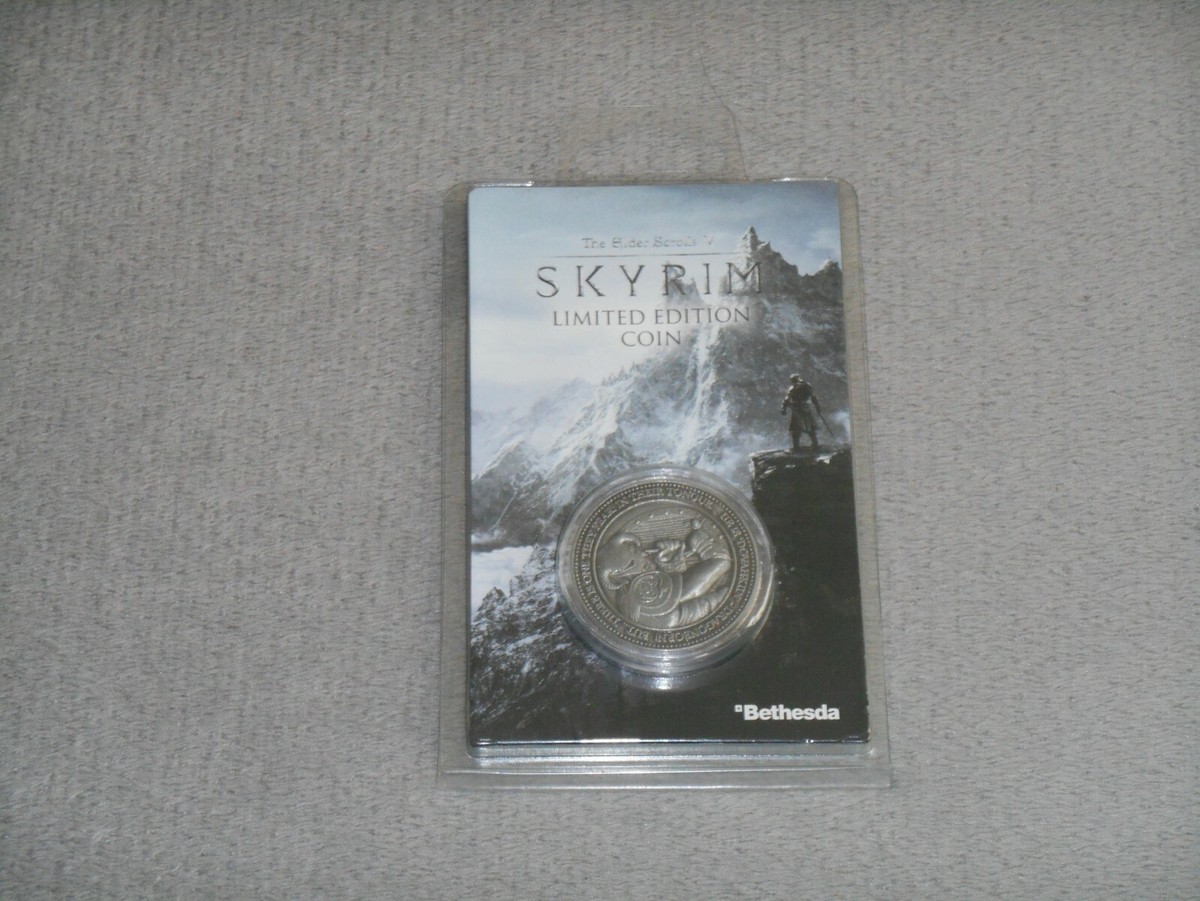 Elder Scrolls: Skyrim - Limited Edition NUMBERED Coin (Official Bethesda)  Dragon | eBay