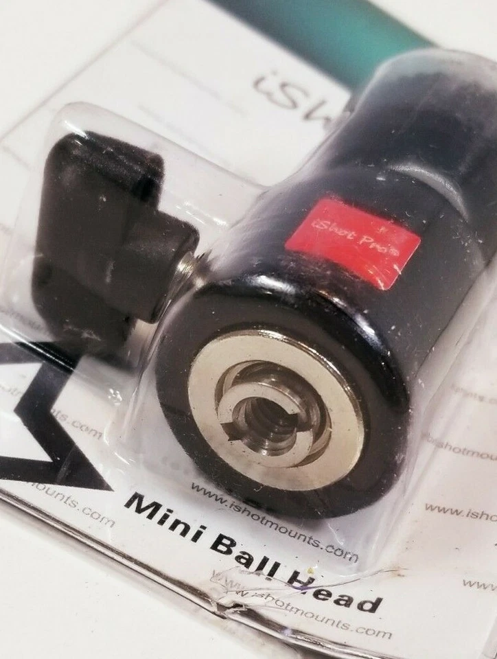 Mini cabezal de bola iShot Pro 3/8" rosca de montaje 1/4 buje reductor Foto 3 de 4