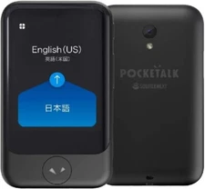 POCKETALK S Translator Global Communication eSIM (2years) 74 languages BLACK