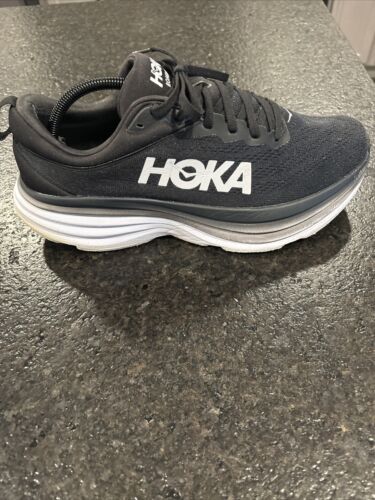 Hoka One One Bondi 8 Sneakers Men’s Size 11D Black White - Need Insoles - Picture 13 of 24