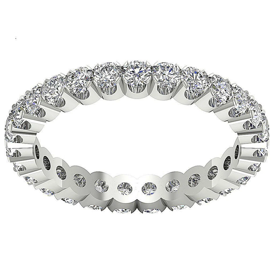 Eternity Stackable Ring I1 G 0.90 Ct Round Cut Diamond 14K Rose Gold Appraisal - Image 4 of 4