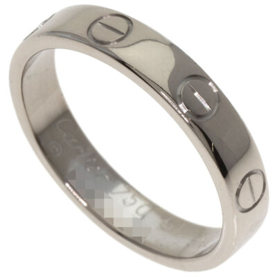 CARTIER Ring Mini love ring #51 K18 White Gold | eBay